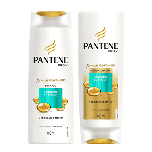 Ficha técnica e caractérísticas do produto Pantene Shampoo e Condicionador Cuidado Clássico 2x400ml