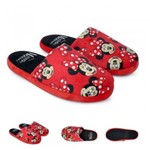 Ficha técnica e caractérísticas do produto Pantufa Chinelo Minnie Vermelho 34/35 - Ricsen