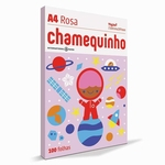 Ficha técnica e caractérísticas do produto Papel A4 Chamequinho Rosa 75g 25pct C/100 Folhas