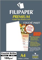 Ficha técnica e caractérísticas do produto Papel A4 Couche Premium Branco 180G. Filipaper