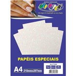 Ficha técnica e caractérísticas do produto Papel A4 Glitter Branco 180g - Off Paper