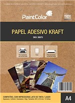 Ficha técnica e caractérísticas do produto Papel Adesivo Kraft para Jato de Tinta 135g A4 10 Folhas