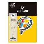 Ficha técnica e caractérísticas do produto Papel Canson Color Amarelo 180g/m² A4 210 X 297 Mm com 10 Folhas