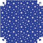 Ficha técnica e caractérísticas do produto Papel Cartolina Dupla Face Decorado Azul C/Estrelas