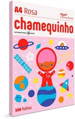 Ficha técnica e caractérísticas do produto Papel Chamequinho A4 Rosa 100fls