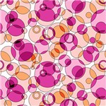 Ficha técnica e caractérísticas do produto Papel De Parede Abstrato Bolhas Rosa