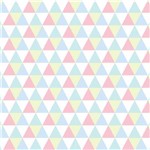 Papel de Parede Adesivo Texturizado Triângulos Coloridos 2,70x0,57m