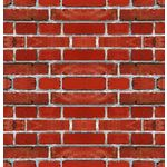 Ficha técnica e caractérísticas do produto Papel de parede adesivo - Tijolo vermelho 02 3,00m x 59cm
