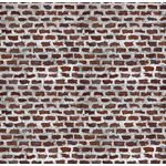Ficha técnica e caractérísticas do produto Papel de parede adesivo - Tijolo vermelho 3,00m x 59cm