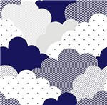 Ficha técnica e caractérísticas do produto Papel de Parede Baby Nuvens Azul
