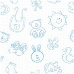 Ficha técnica e caractérísticas do produto Papel de Parede Baby Toys Cute - Branco