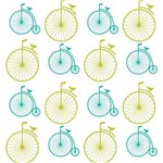 Ficha técnica e caractérísticas do produto Papel de Parede Bicicletas Vintage Alto Colagem - Branco