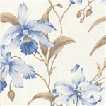 Ficha técnica e caractérísticas do produto Papel de Parede Bobinex - Harmonia 9114 - Floral Orquídea Azul Quarto e Sala