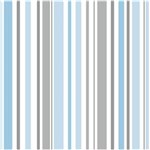 Ficha técnica e caractérísticas do produto Papel de Parede Bobinex Listra Azul e Cinza