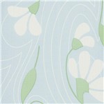 Ficha técnica e caractérísticas do produto Papel de Parede Classique Azul, Branco Flores 2858 Bobinex