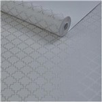 Ficha técnica e caractérísticas do produto Papel de Parede Importado Texturizado Geométrico Off White