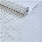 Ficha técnica e caractérísticas do produto Papel De Parede Importado Texturizado Geométrico Off White