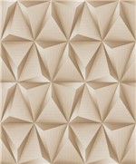 Ficha técnica e caractérísticas do produto Papel de Parede Vinílico Coleção Paris Geométrico 3D Bege - Paris Decor