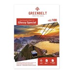Ficha técnica e caractérísticas do produto Papel Fotográfico A3 Glossy 180gr Greenbelt 100 Folhas - GreenBelt