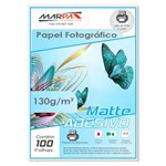 Ficha técnica e caractérísticas do produto Papel Fotográfico Adesivo Matte Fosco A4 130g 100 Folhas