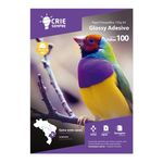Ficha técnica e caractérísticas do produto Papel Fotográfico Glossy Adesivo A4 135g Crie Sempre 100 Folhas