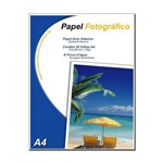 Papel Fotográfico Glossy Auto Adesivo 130g A4 20 Folhas | a Prova D?Água - Agera