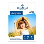 Ficha técnica e caractérísticas do produto Papel Glossy A4 180g Greenbelt 100 Folhas