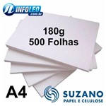 Ficha técnica e caractérísticas do produto Papel Offset Suzano 180g A4 com 500 Folhas