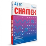 Ficha técnica e caractérísticas do produto Papel sulfite A3 90g - 297x420 - com 500 folhas - Super A3 - Chamex