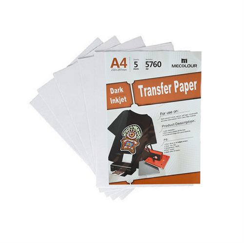 Ficha técnica e caractérísticas do produto Papel Tranfer Inkjet Dark A4 - 5 Folhas