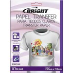 Ficha técnica e caractérísticas do produto Papel Transfer Ink-jet P/tecidos Claros (A4) Bright PT 10 UN