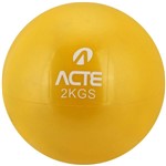 Ficha técnica e caractérísticas do produto Par de Bolas Tonificadoras com Peso 2kg Amarela T56 Acte