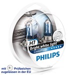 Ficha técnica e caractérísticas do produto Par de Lâmpadas 4300k 12v Branca Crystal Vision H7 Philips