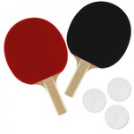 Par de Raquetes para Ping Pong + 3 Bolinhas