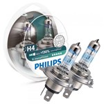 Par Lâmpada H4 Philips X-tremeVision Farol Alto Baixo