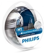 Par Lampada Philips H1 Crystal Vision Ultra New 4300k