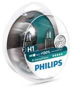 Ficha técnica e caractérísticas do produto Par Lampada Philips H1 X-treme Vision Plus 130 + Luz 3500k