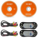 Ficha técnica e caractérísticas do produto Par Tela Encosto Cabeça 7 Polegadas Grafite DVD USB SD Função Game com Controle