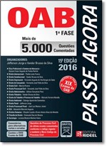 Ficha técnica e caractérísticas do produto Passe Agora na Oab 1ª Fase: 5.000 Questões Comentadas - Rideel Oab
