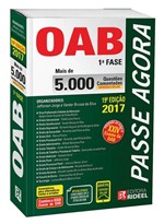 Ficha técnica e caractérísticas do produto Passe Agora OAB 1ª Fase - 5.000 Questões Comentadas - Rideel