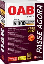 Ficha técnica e caractérísticas do produto Passe Agora Oab 1 Fase - 5000 Questoes Comentadas - Rideel - 1