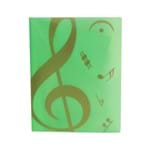 Ficha técnica e caractérísticas do produto Pasta Catálogo - 20 Sacos - Música - Verde
