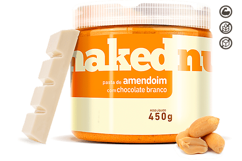 Ficha técnica e caractérísticas do produto Pasta de Amendoim com Chocolate Branco - Naked Nuts - 450g