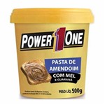 Pasta de Amendoim com Mel e Guaraná (500g) - Power1one