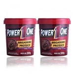 Ficha técnica e caractérísticas do produto 2 Pastas de Amendoim - Brigadeiro Proteico Power 1 One 500g - Power One