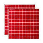 Ficha técnica e caractérísticas do produto Pastilha de Vidro 30x30cm Vermelha Vidro Real Vidro Real