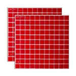 Ficha técnica e caractérísticas do produto Pastilha de vidro 30x30cm vermelha Vidro Real