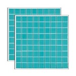 Ficha técnica e caractérísticas do produto Pastilha de Vidro Cristal Placa 29,2x29,2cm Verde Glass Mosaic Glass Mosaic