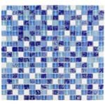 Ficha técnica e caractérísticas do produto Pastilha de Vidro Gloss Vidro Azul R1598A 30x30cm