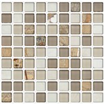 Ficha técnica e caractérísticas do produto Pastilha de Vidro / Pedra (30x30cm) Slim-6 Marrom Brilhante - Colortil